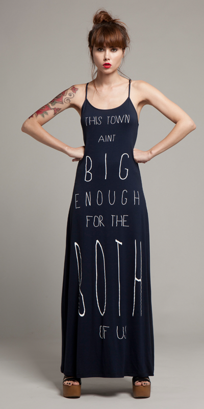 Navy Maxi 'This Town' Dress